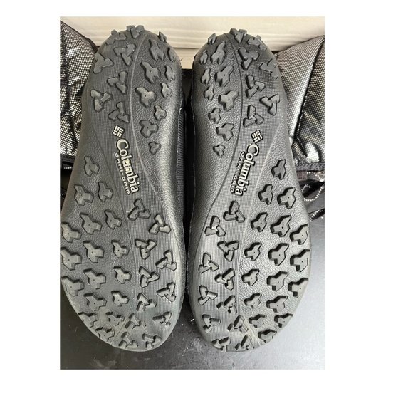 Columbia Women's Omni Heat Black Waterproof Quitled Winter Black Bloots Size 10 - Picture 9 of 11